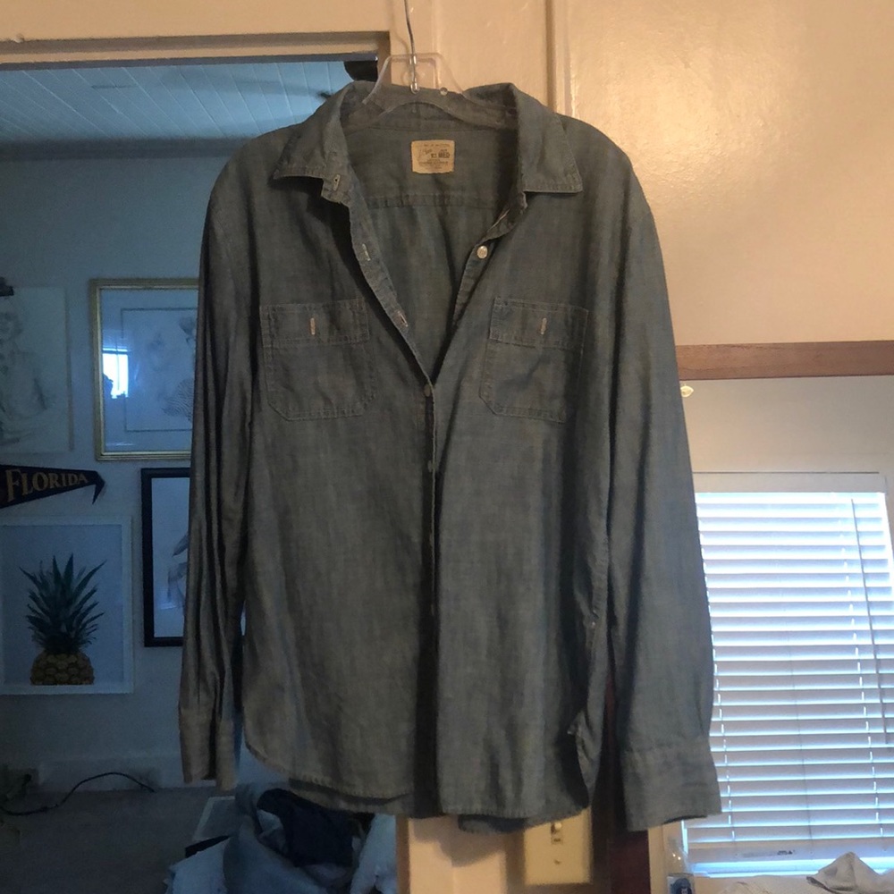 J. Crew chambray button down